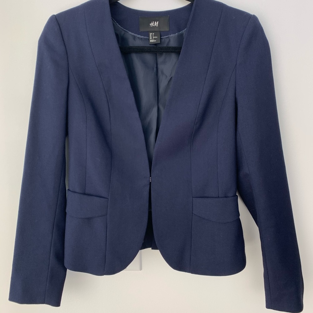Navy blue blazer